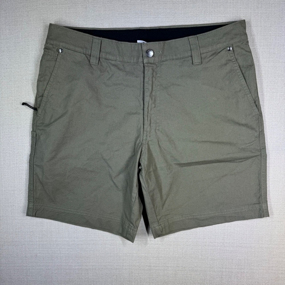 Columbia Mens Flex Shorts Roc Collection Stone Green Size 34
